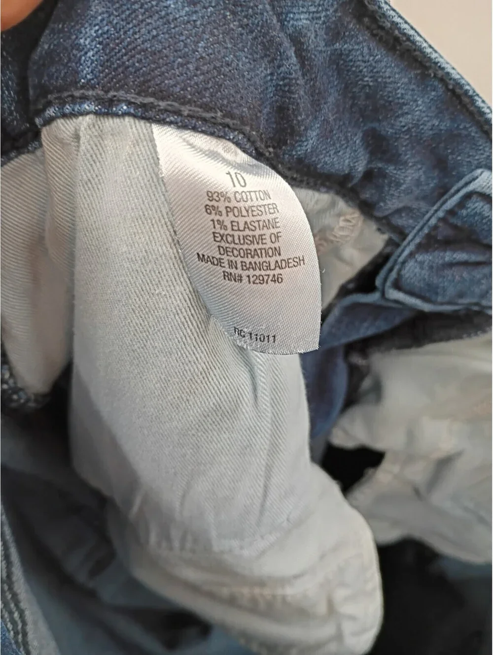 Ridgecut Toughwear Jeans Women's 10 Blue Denim Utility Mid Rise Stretch Workwear